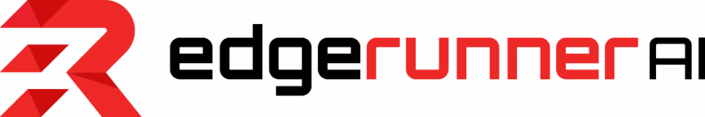 edgerunner logo suite horizontal angled blackred